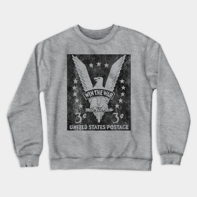 Win The War - black Crewneck Sweatshirt by ThirteenthFloor